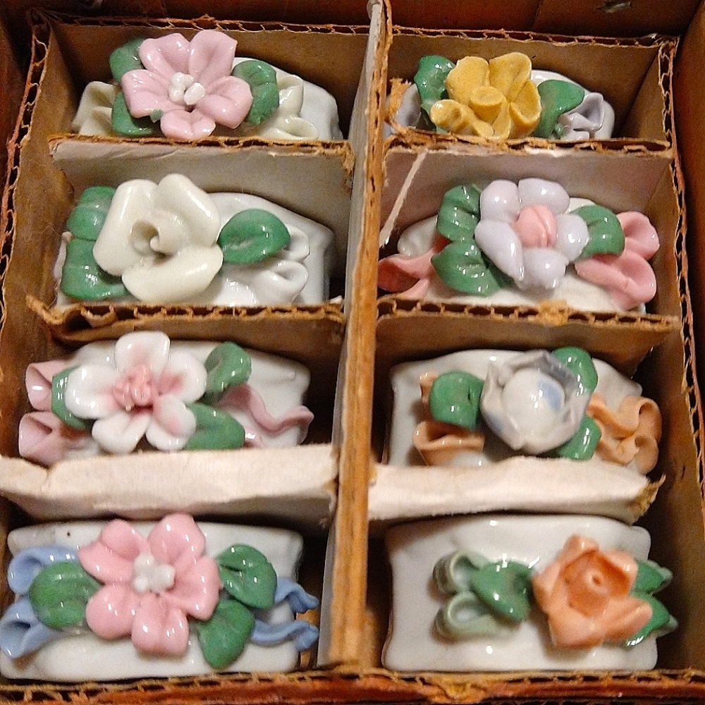 🌺 Floral napkin rings